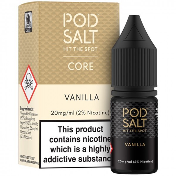Vanilla Nic Salt 20mg E Liquid By Pod Salt