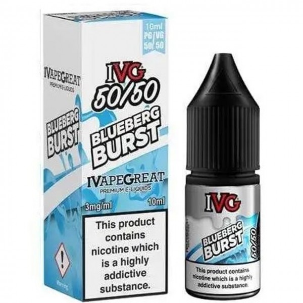 Blueberg Burst E Liquid 50/50 10ml By IVG