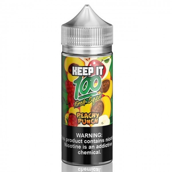 Peachy Punch E Liquid 100ml Shortfill By Keep It 100
