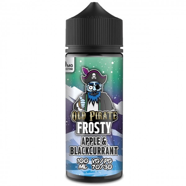 Apple & Blackcurrant E Liquid 100ml by Old Pirate Frosty