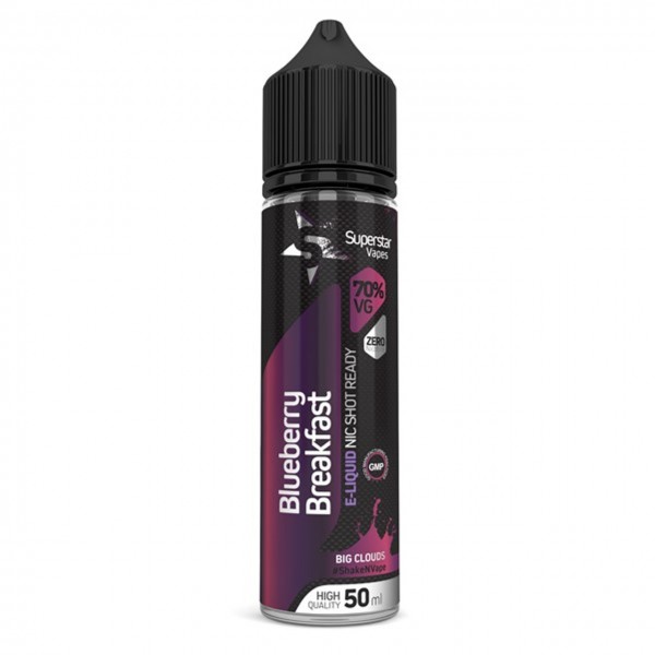 Blueberry Breakfast E Liquid 50ml Shortfill by Superstar Vapes