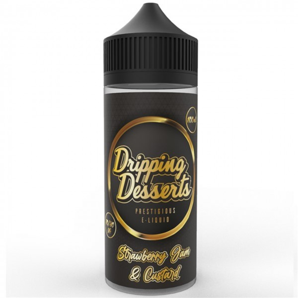 Strawberry Jam & Custard E Liquid 100ml by Dripping Desserts
