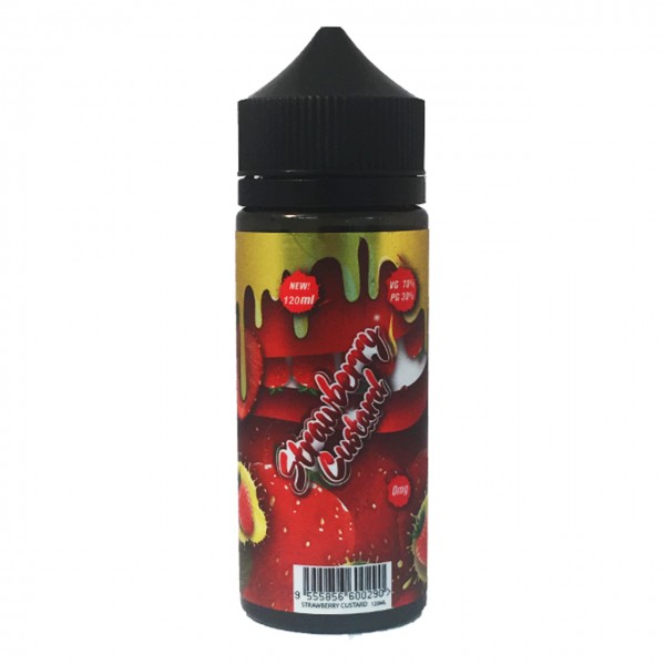 Fizzy Strawberry Custard E Liquid 100ml Shortfill by Mohawk & Co