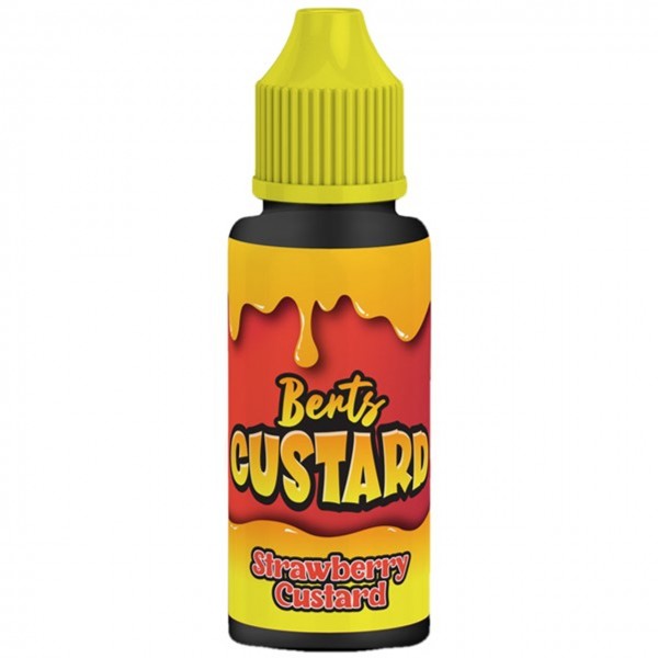 Strawberry Custard E Liquid 100ml by Berts Custard