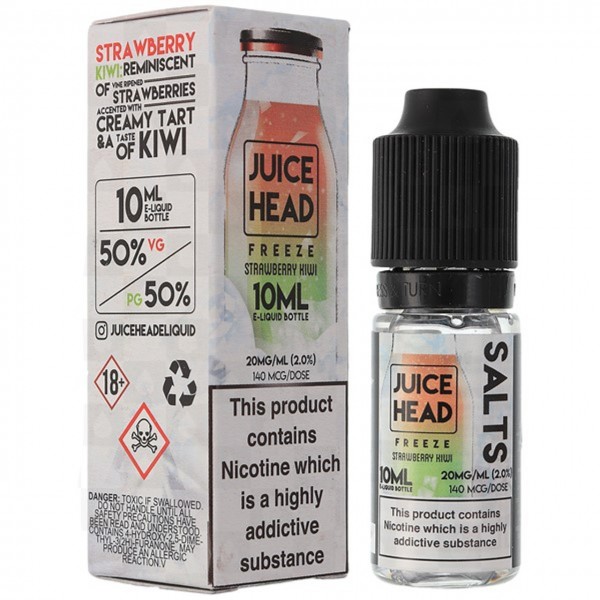 Strawberry Kiwi Freeze Nic Salt E Liquid 10ml by Juice Head