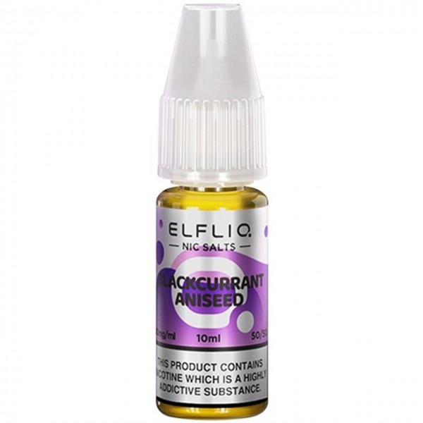 Blackcurrant Aniseed Nic Salt E Liquid 10ml By Elf Bar Elfliq