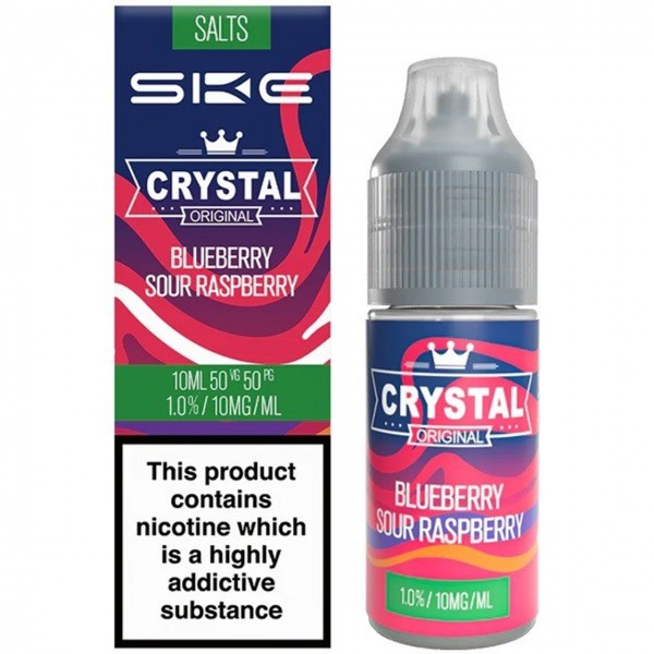 Blueberry Sour Raspberry Nic Salt E Liquid 10ml By SKE Crystal