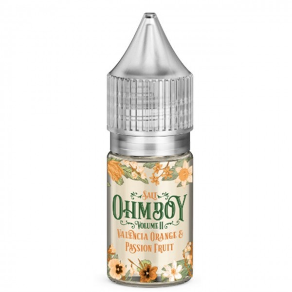 Valencia Orange & Passion Fruit Nic Salt 10ml E Liquid By Ohm Boy