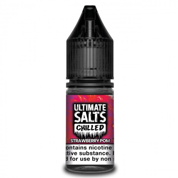 Strawberry Pom Chilled 10ml Nic Salt E Liquid By Ultimate Salts