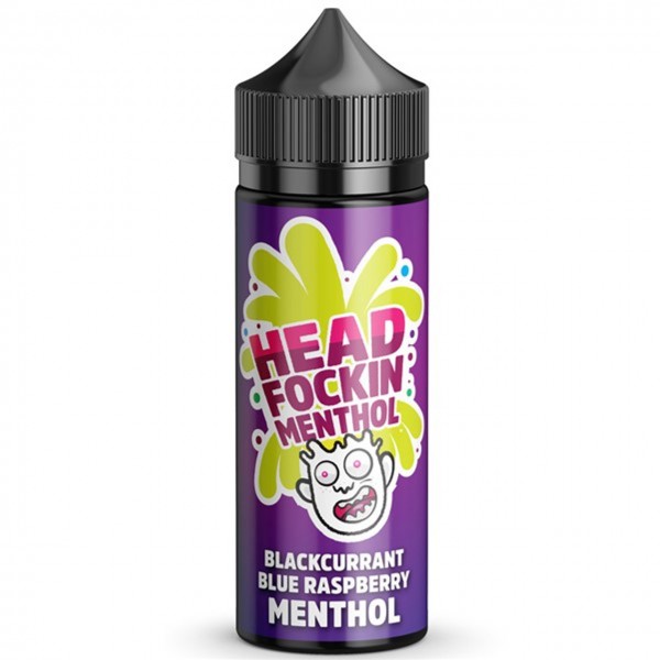 Blackcurrant Blue Raspberry Menthol Head Fockin Menthol E Liquid 100ml by Kingston