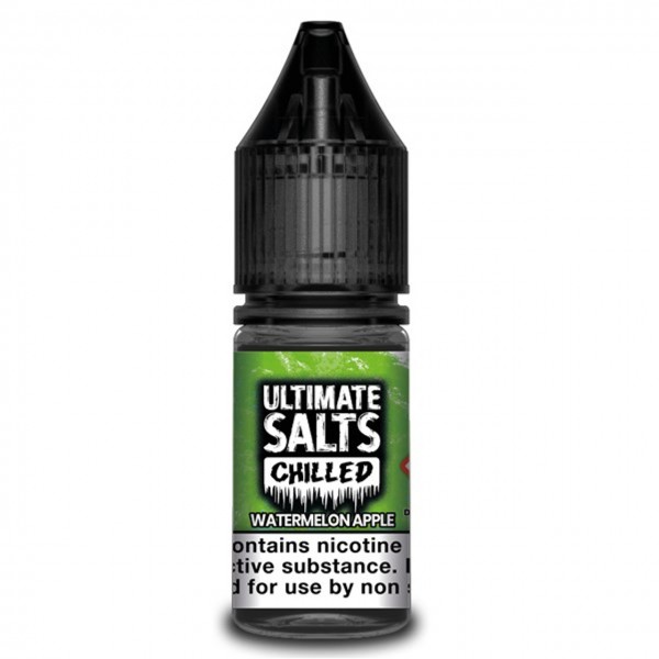 Watermelon Apple Chilled 10ml Nic Salt E Liquid By Ultimate Salts