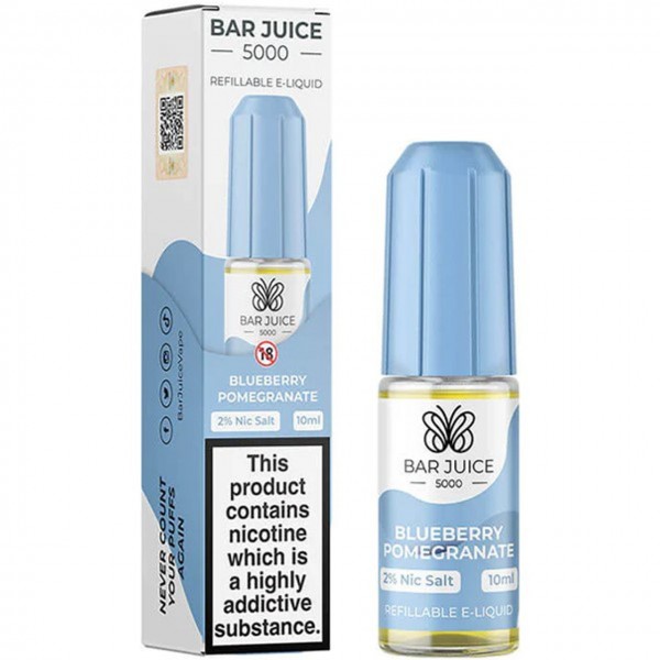 Blueberry Pomegranate Nic Salt E Liquid 10ml by Bar Juice 5000