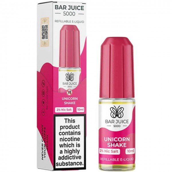 Unicorn Shake Nic Salt E Liquid 10ml by Bar Juice 5000