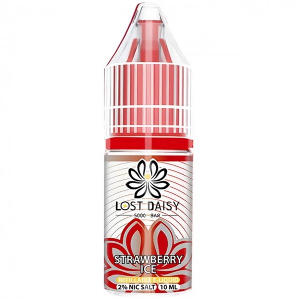 Strawberry Ice Nic Salt E Liquid 10ml by Lost Daisy