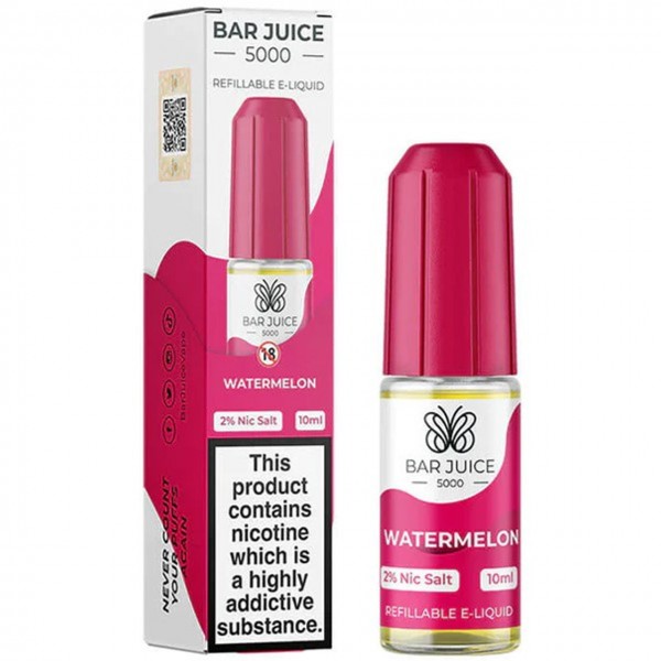 Watermelon Nic Salt E Liquid 10ml by Bar Juice 5000