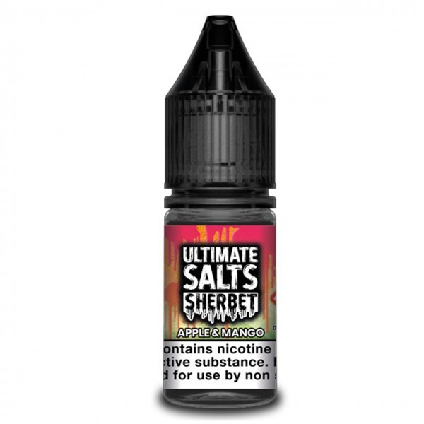 Apple & Mango Sherbet 10ml Nic Salt E Liquid By Ultimate Salts
