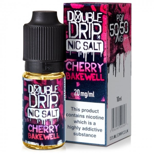 Cherry Bakewell Nic Salt E Liquid 10ml By Double Drip