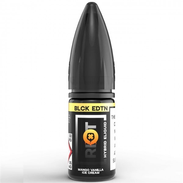 Mango Vanilla Ice Cream Nic Salt E Liquid 10ml by Riot Squad Black Edition