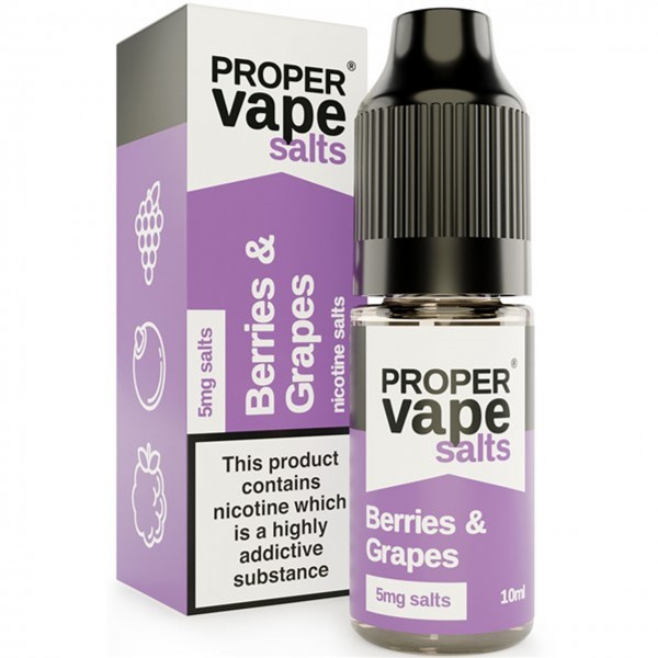 Berries & Grapes Nic Salt E Liquid 10ml by Proper Vape