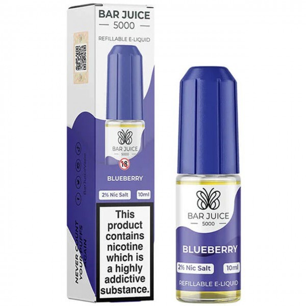 Blueberry Nic Salt E Liquid 10ml by Bar Juice 5000