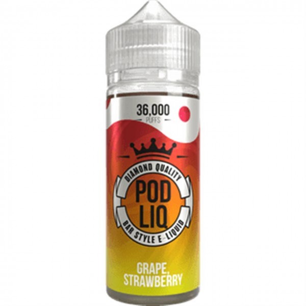 Grape Strawberry E Liquid 80ml Shortfill by Pod Liq