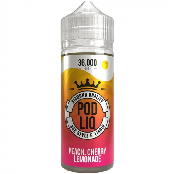 Peach Cherry Lemonade E Liquid 80ml Shortfill by Pod Liq