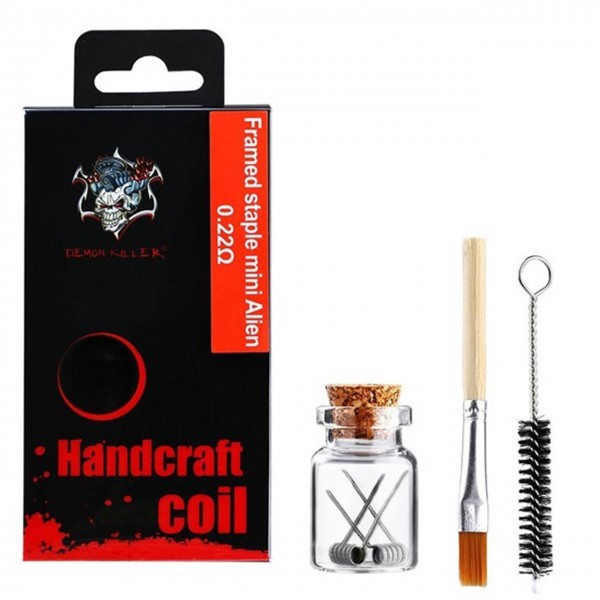 Demon Killer Handcraft Framed Staple Mini Alien Prebuilt Wire Set Ni80 0.22 Ohms