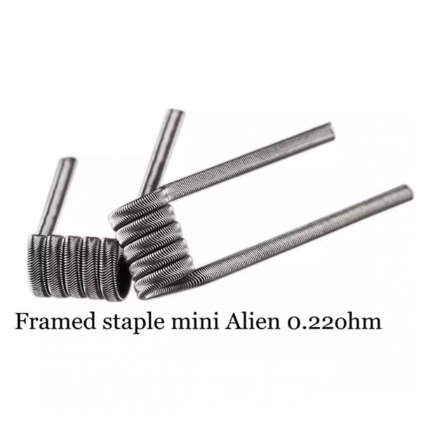 Demon Killer Handcraft Framed Staple Mini Alien Prebuilt Wire Set Ni80 0.22 Ohms