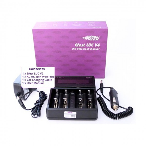 Efest LUC V2 Battery Charger With UK Plug