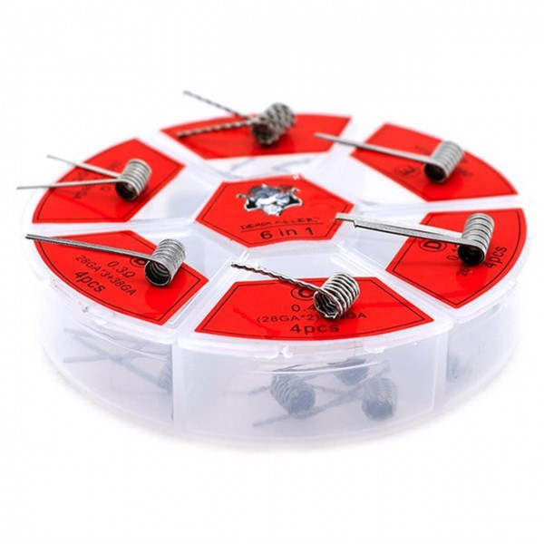 Demon Killer Coils 6 in 1 Prebuilt Coils 24 Pieces