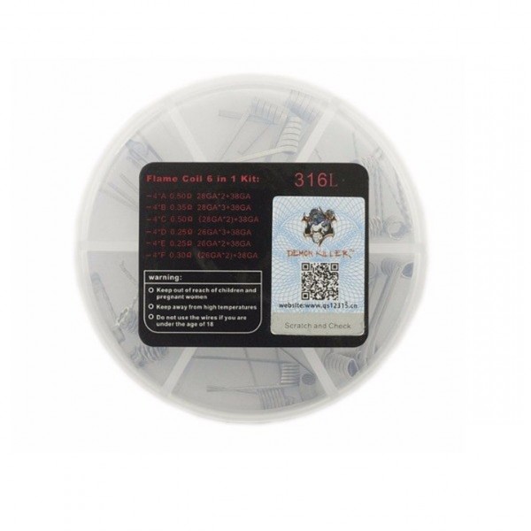 Demon Killer Coils 6 in 1 Prebuilt Coils 24 Pieces