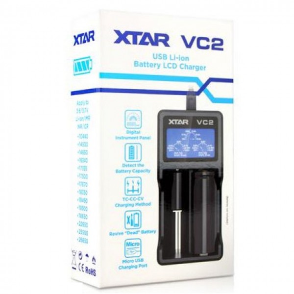 Xtar VC2 Battery Charger With UK Plug