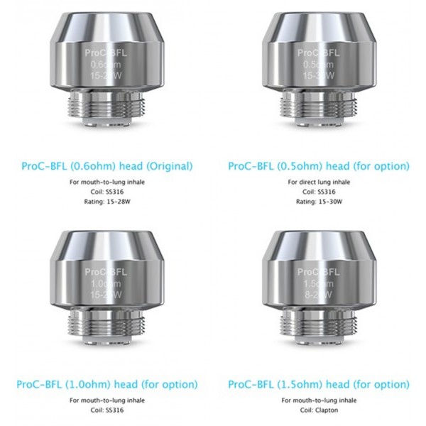 5 Pack Joyetech ProC BFL Coil Atomizer Heads