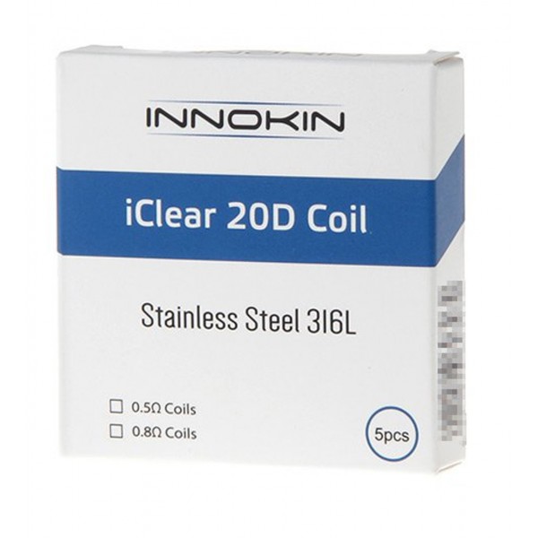 5 Pack Innokin iClear20D  Coil Heads