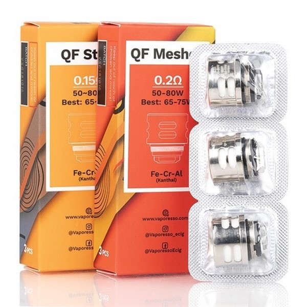 3 Pack Vaporesso QF Coils Heads
