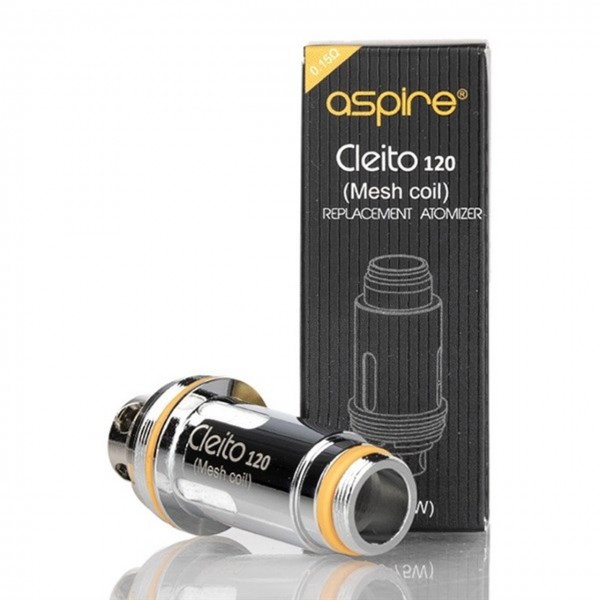 5 Pack Aspire Cleito 120 Mesh Replacement Coil Heads