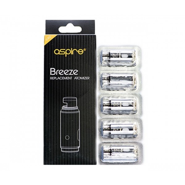 5 Pack Aspire Breeze Replacement Coil Heads