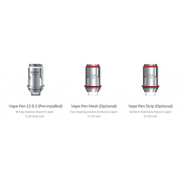 5 Pack SMOK Vape Pen 22 Replacement Coils