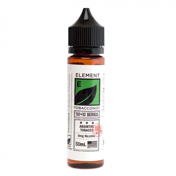 Absinthe Tobacco E Liquid 50ml Shortfill by Element Tobacconist Series