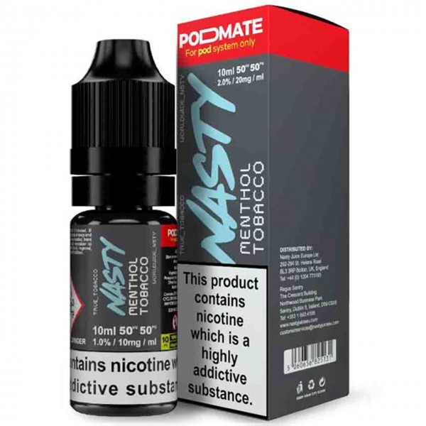 Menthol Tobacco Podmate Nic Salt E Liquid 10ml By Nasty Juice