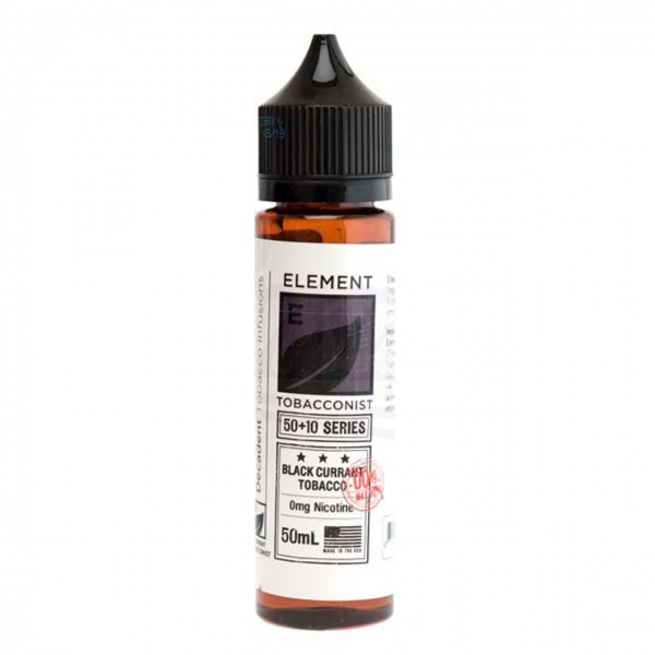 Blackcurrant Tobacco E Liquid 50ml Shortfill by Element Tobacconist Series