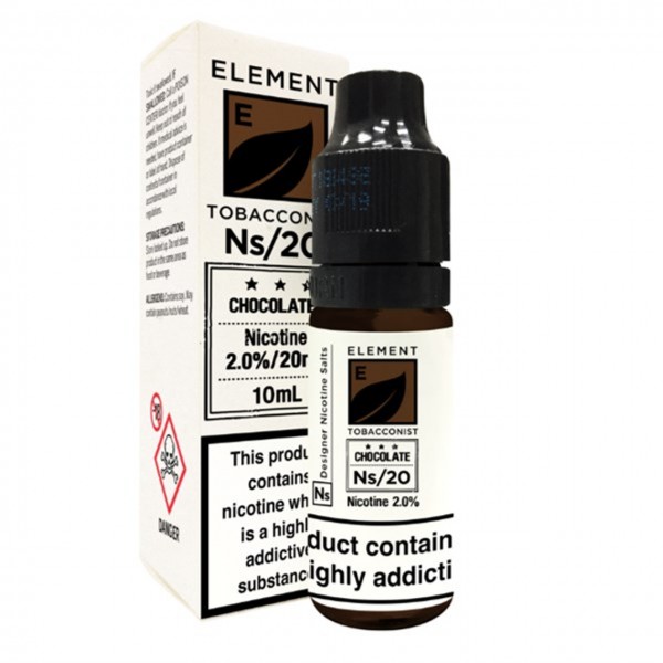 Chocolate Tobacco Nic Salt 20mg E Liquid By Element