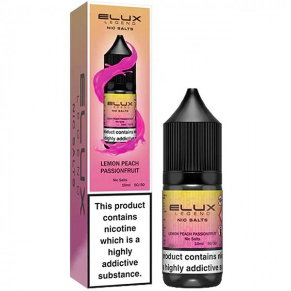 Lemon Peach Passionfruit Nic Salt E Liquid 10ml By Elux Legend