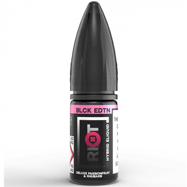 Deluxe Passionfruit Rhubarb Nic Salt E Liquid 10ml by Riot Squad Black Edition