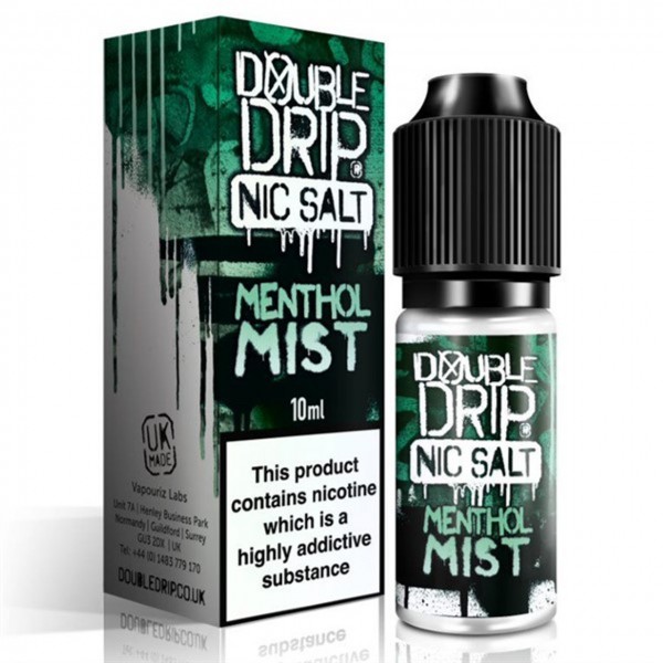 Menthol Mist Nic Salt E Liquid 10ml By Double Drip