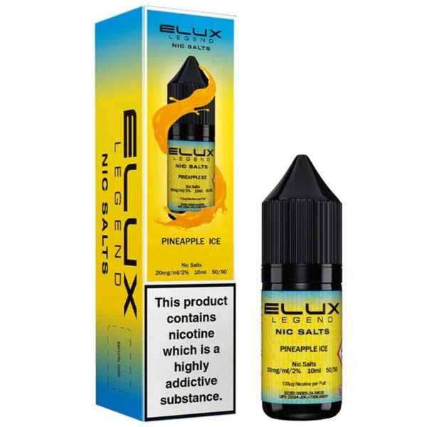Pineapple Ice Nic Salt E Liquid 10ml By Elux Legend