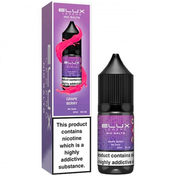 Grape Berry Nic Salt E Liquid 10ml By Elux Legend