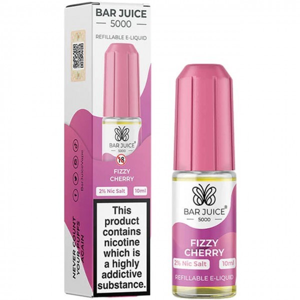 Fizzy Cherry Nic Salt E Liquid 10ml by Bar Juice 5000