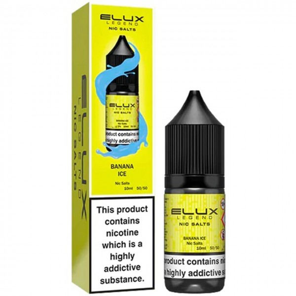 Banana Ice Nic Salt E Liquid 10ml By Elux Legend