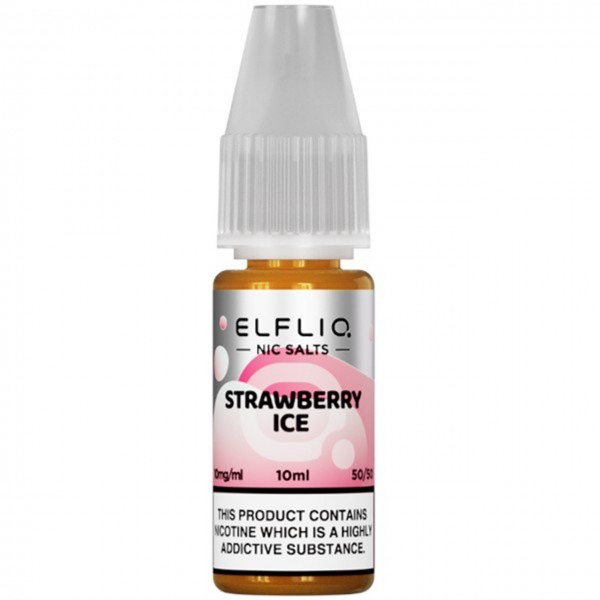 Strawberry Ice Nic Salt E Liquid 10ml By Elf Bar Elfliq